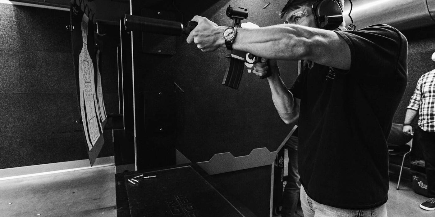 Shooting lanes at an indoor range